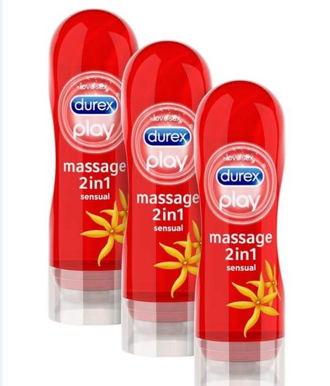 Durex lubrikant Play Massage 2v1 Sensual, 3 kosi, 200ml