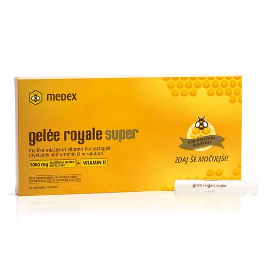 Medex fiole Gelée royale super + vitamin D 10 × 9 ml
