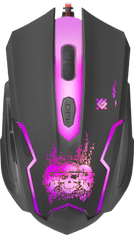 Defender Skull GM-180L optična gaming miška z podlogo