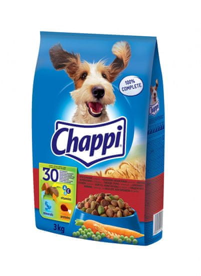 Chappi suha hrana za pse, govedina/zelenjava, 3 kg