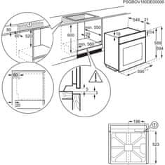 Electrolux COE7P31X2 SenseCook vgradna pečica