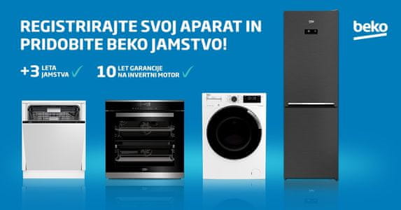 Pridobite Beko jamstvo