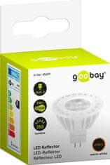 Goobay LED sijalka GU5.3, Reflector, 5 W, topla bela, bela - Odprta embalaža