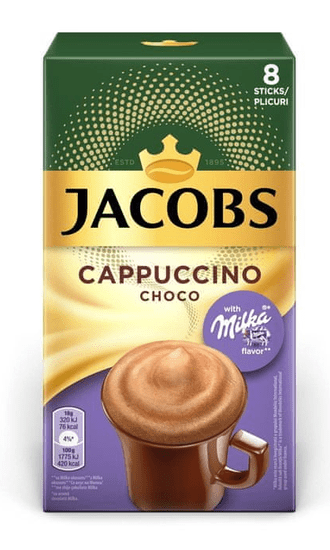 Jacobs Cappuccino Milka čokolada, 8x18 g