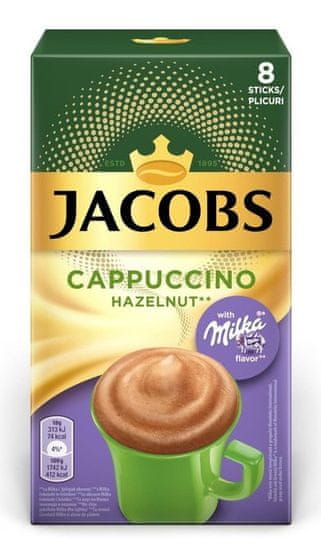Jacobs Cappuccino Milka Lešnik, 8x18 g