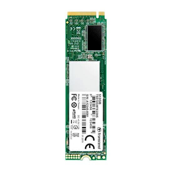 Transcend SSD disk 220S 512GB M.2 PCIe NVMe, 3500/2800 MB/s, 3D TLC
