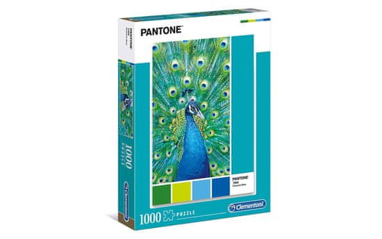 Clementoni sestavljanka HQC Collection - Pantone - Peacock, modra, 39495
