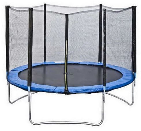 Too Much trampolin z zaščitno mrežo, 244 cm (3 noge, 6 palic)
