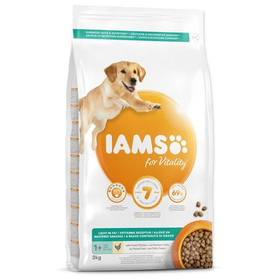 IAMS hrana za pse Dog Adult Weight Control Chicken, 3 kg
