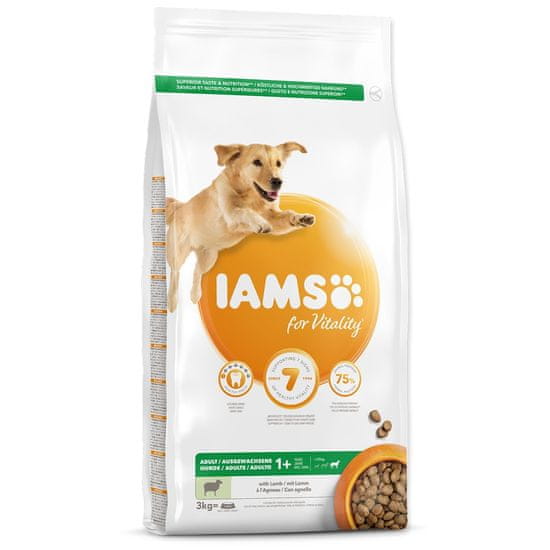 IAMS hrana za pse Dog Adult Large Lamb, 3 kg