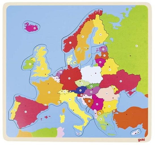 Goki sestavljanka na deski – Evropa