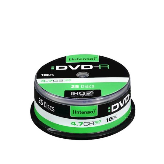 Intenso DVD-R medij 4,7 GB, 16x, 25 kosov na osi