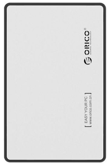 Orico zunanje ohišje za HDD/SSD 6,35 cm, SATA3, srebrno