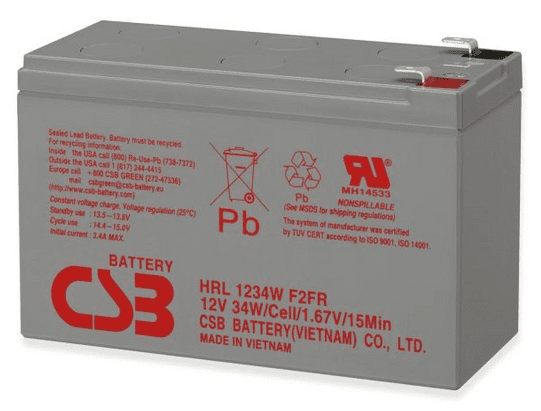 Socomec nadomestna baterija za UPS, 12V, 9Ah, HITACHI-CSB HRL 1234W