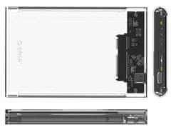 Orico zunanje USB-C 3.1 Gen2 ohišje 2139C3-G2-CR za HDD/SSD 6,35 cm, prozorno
