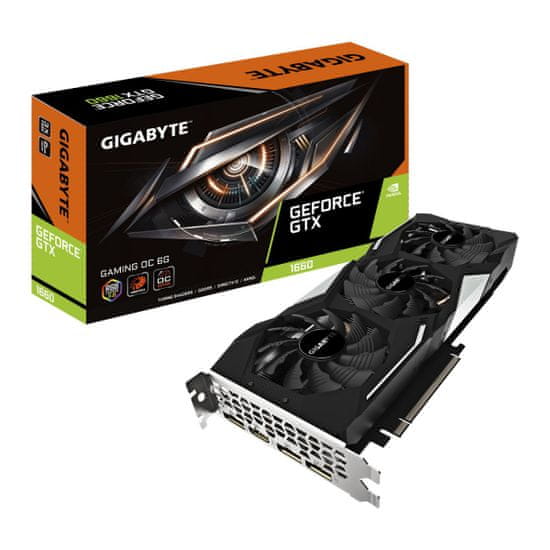Gigabyte grafična kartica GeForce GTX 1660 GAMING OC 6G, 6GB GDDR5, PCI-E 3.0