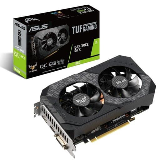 ASUS grafična kartica GeForce GTX 1660 OC TUF GAMING, 6 GB GDDR5