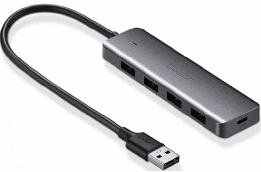 USB vozlišče, USB 3.0, 4-portno, srebrno