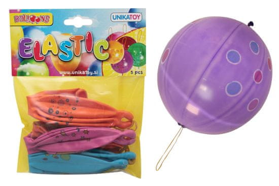 Unikatoy baloni na elastiki 5 kosov (21693)