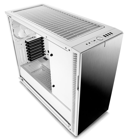 Fractal Design ohišje Define R6 USB-C TG White MidiATX, okno, belo