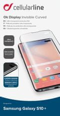 CellularLine zaščitna folija za Samsung Galaxy S10+ SPCURVEDGALS10PL