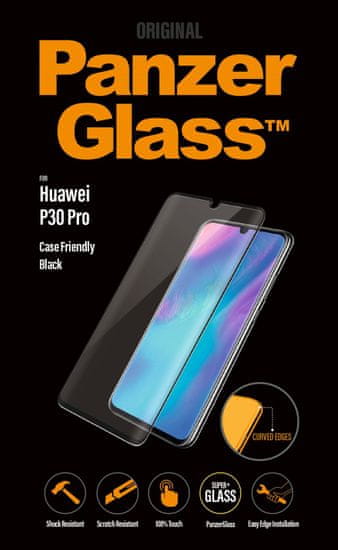 PanzerGlass Premium kaljeno steklo za Huawei P30 Pro 5336, črn