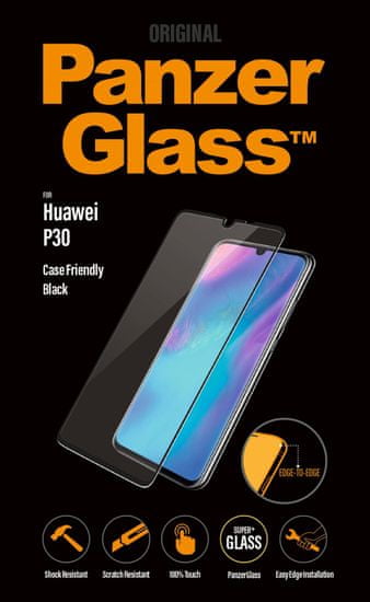 PanzerGlass Premium kaljeno steklo za Huawei P30 5334, črn