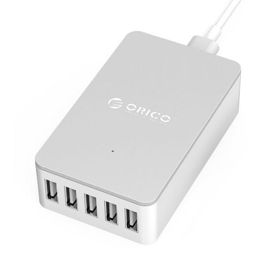 Orico polnilec 5x USB 40W, bel, ORICO CSE-5U