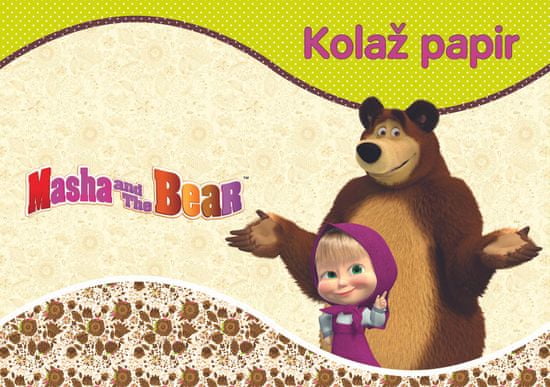 Masha and the bear papir kolaž A4, 20 listni, 19808