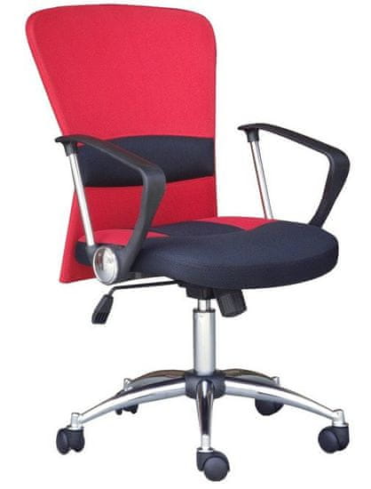 Hyle pisarniški stol K-9005, rdeč/črn