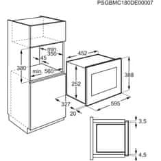 Electrolux LMS2203EMX vgradna mikrovalovna pečica