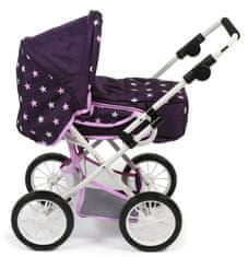 Bayer Chic otroški voziček Leni, vijoličen z zvezdami