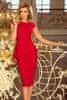 ženske eleganten midi obleko z volančkom Hudson rdeča XL