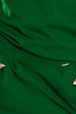 Numoco Ženska mini obleka Caner temno zelena S