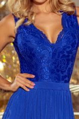 Numoco Ženska večerna obleka Lea kraljevsko modra XL