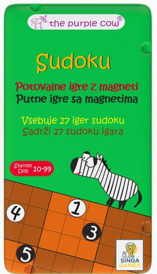 The Purple Cow potovalna igra sudoku