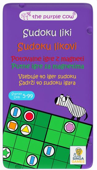 The Purple Cow potovalna igra sudoku liki