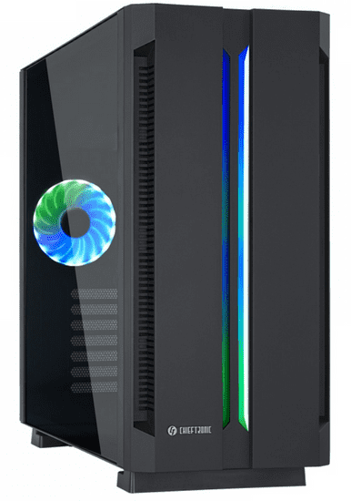 Chieftec gaming ohišje G1 GR-01B-OP, RGB, ATX, črno + daljinski upravljalnik