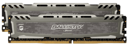 Crucial pomnilnik (RAM) Ballistix Sport LT 32GB (2x16GB), DDR4, 3200MT/s, DIMM, CL16 (BLS2K16G4D32AESB)