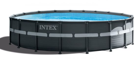 Intex 26330 bazen Ultra Frame 549 × 132 cm, peščena črpalka, lestev
