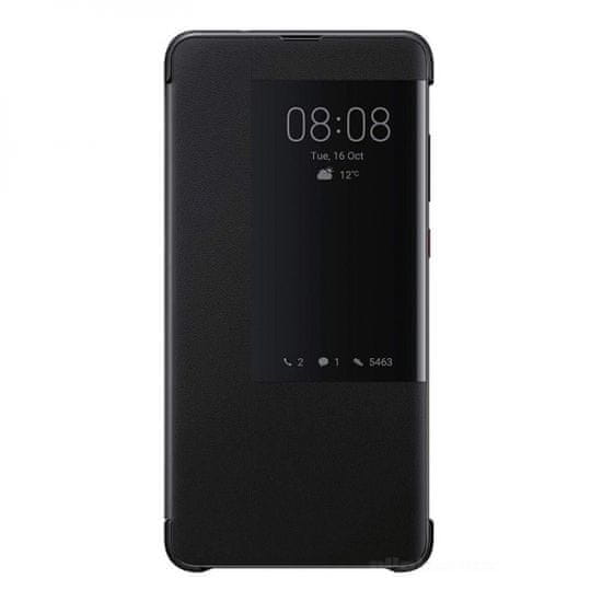 Huawei original preklopna torbica Smart View za Huawei Mate 20, črn z okenčkom - odprta embalaža
