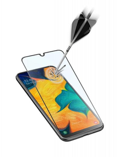 CellularLine zaščitno steklo za Samsung Galaxy A40, črno