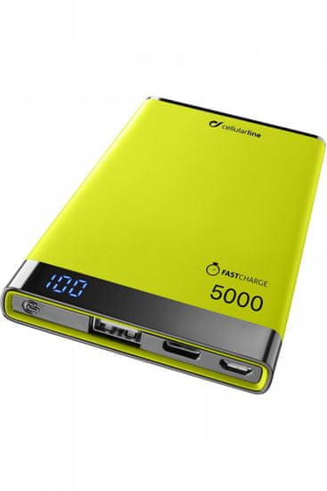 CellularLine prenosna baterija Manta 5000, USB-C