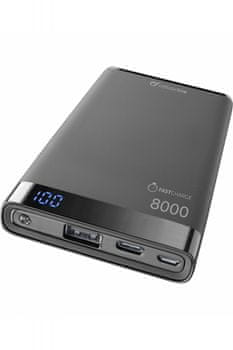 Cellularline prenosna baterija Manta 8000, USB-C