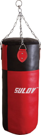 Sulov Sulov vreča za boks, 100 x 40 cm, umetno usnje, črno-rdeča