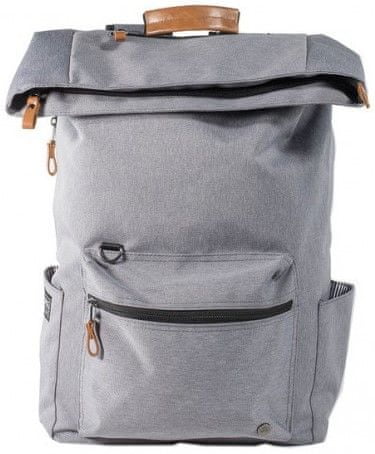PKG nahrbtnik Brighton Laptop Backpack 15”/38,1 cm PKG-BRIGHTON-LGRY, svetlo siv