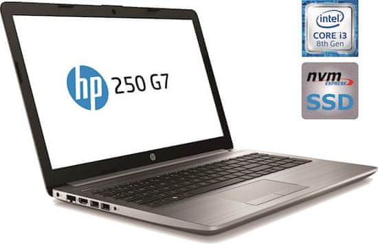 HP prenosnik 250 G7 i3-7020U/8GB/SSD 256GB/MX110/15,6''FHD/FreeDOS (6MR31ES#BED)