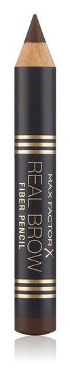 Max Factor svinčnik za obrvi Real Brow (Fiber Pencil), 004 Deep Brown