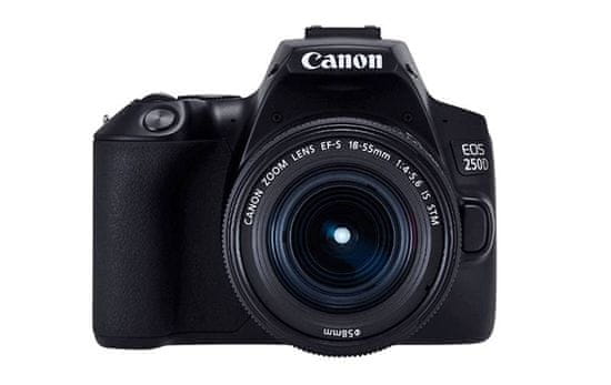 Canon fotoaparat EOS 250D + EF-S 18-55 IS STM, črn - Odprta embalaža1