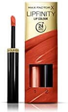 Max Factor Long-lasting lipstick with Lipfinity balsam, odtenek 140 – Charming, 2.3 ml + 1.9 ml